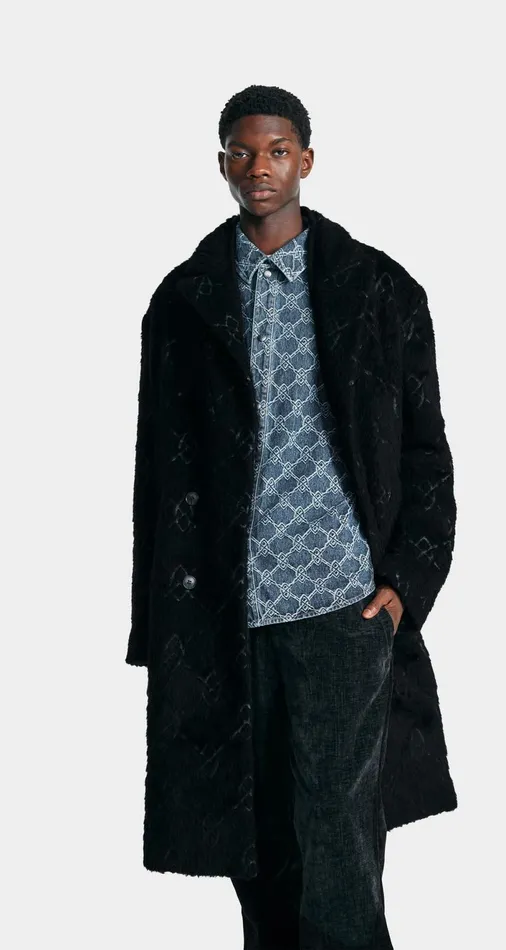 Women Obsidian Black Tangible Coat Daily Paper Jackets Women Obsidian Black Tangible Coat Daily Paper Jackets
