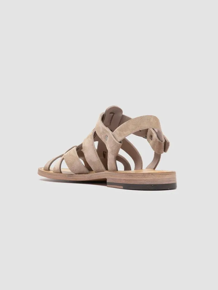 Women Officine Creative Footwear GANEMA 105 Taupe Suede Sandals Women Officine Creative Footwear GANEMA 105 Taupe Suede Sandals