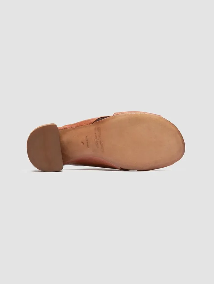 Women Officine Creative Footwear HADRY 007 Brown Leather Slide Sandals Women Officine Creative Footwear HADRY 007 Brown Leather Slide Sandals