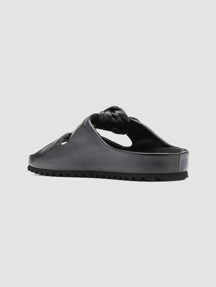 Women Officine Creative Footwear PELAGIE 010 Black Woven Leather Sandals Women Officine Creative Footwear PELAGIE 010 Black Woven Leather Sandals