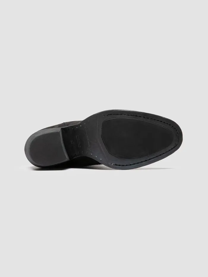 Women Officine Creative Footwear SYDNE 010 Black Suede Zipped Boots Women Officine Creative Footwear SYDNE 010 Black Suede Zipped Boots