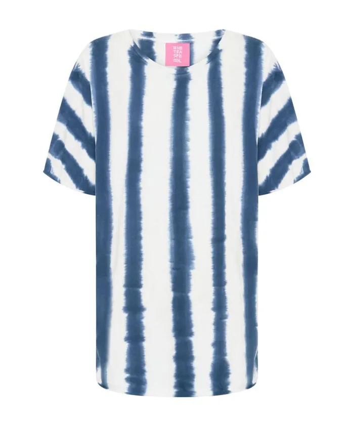 Women ORGANIC HAND PAINTED STRIPE UNISEX TEE One Teaspoon Tees and Tanks Women ORGANIC HAND PAINTED STRIPE UNISEX TEE One Teaspoon Tees and Tanks