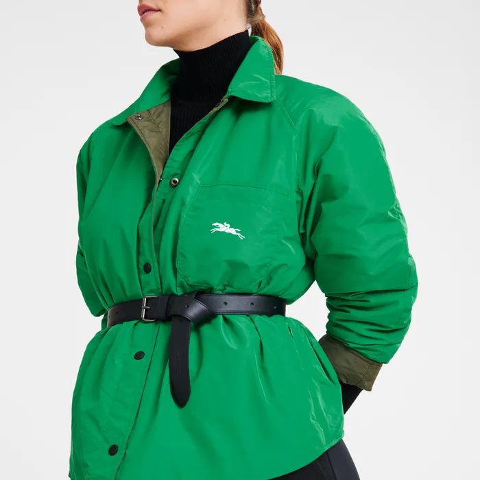 Women Padded blouson KhakiGreen Coats and Jackets Longchamp Women Padded blouson KhakiGreen Coats and Jackets Longchamp