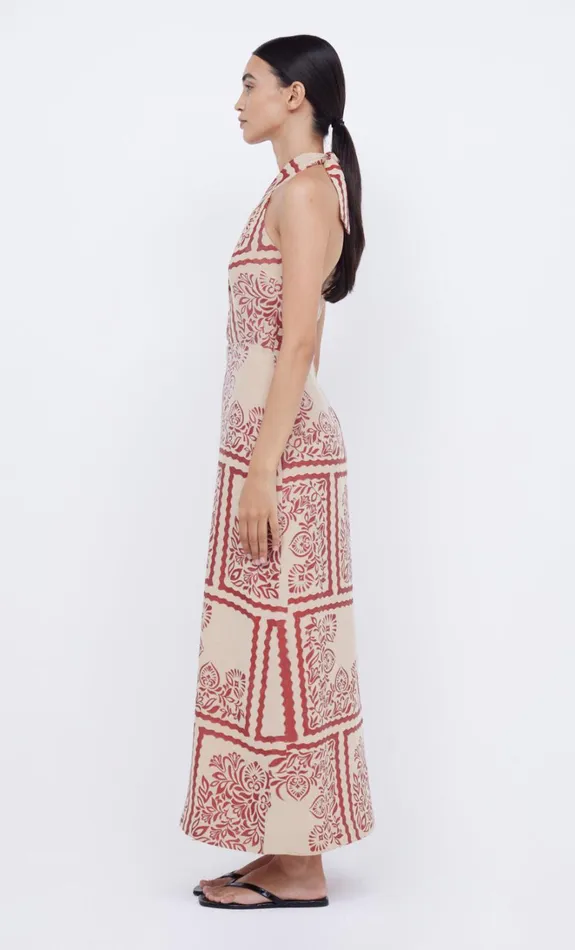 Women PALM BLISS HALTER MAXI 8211 SAHARA JACQUARD Bec Bridge Maxi Dresses