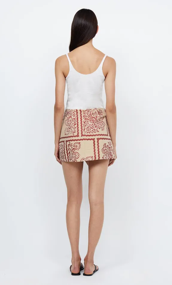 Women PALM BLISS WRAP MINI SKIRT 8211 SAHARA JACQUARD Bec Bridge Skirts