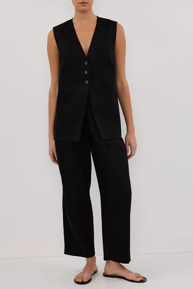 Women Pants DISSH BRAX BLACK TAPERED PANT