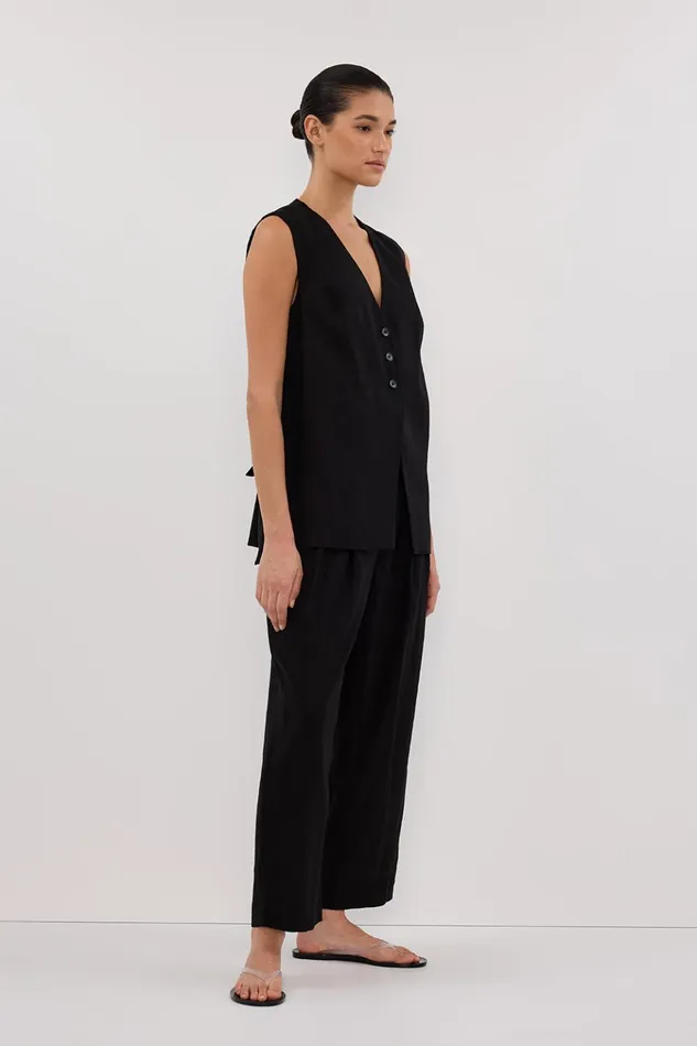 Women Pants DISSH BRAX BLACK TAPERED PANT