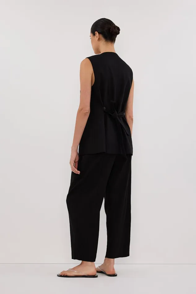 Women Pants DISSH BRAX BLACK TAPERED PANT