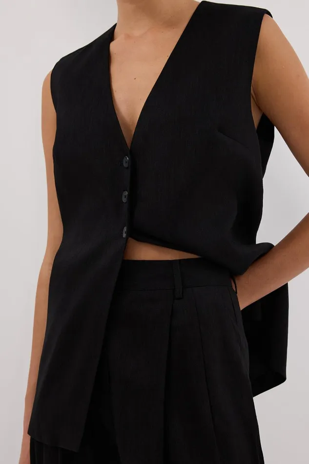 Women Pants DISSH BRAX BLACK TAPERED PANT