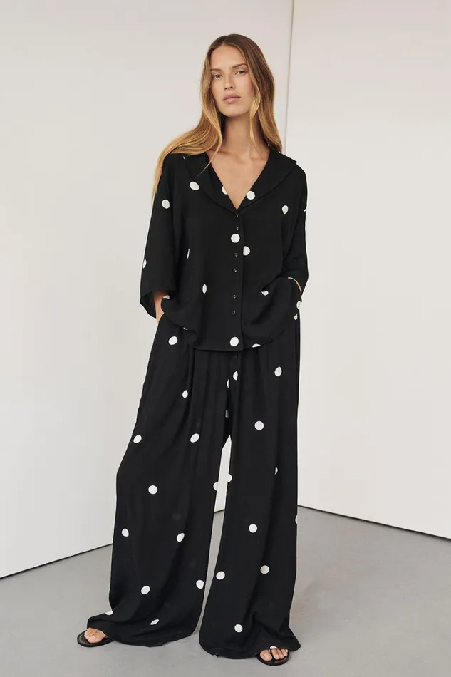 Women Pants DISSH LAURA SPOT DRAWSTRING PANT