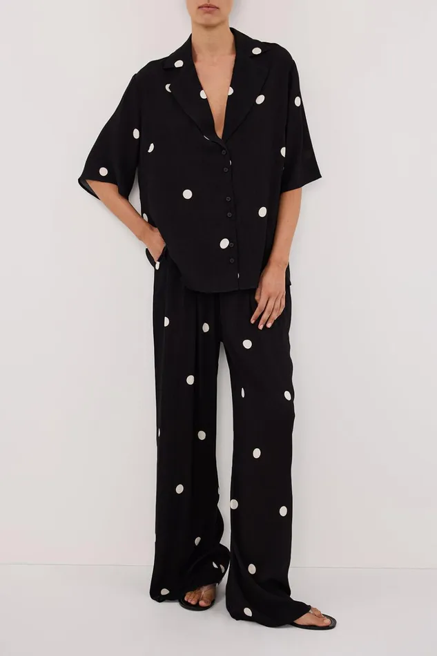 Women Pants DISSH LAURA SPOT DRAWSTRING PANT