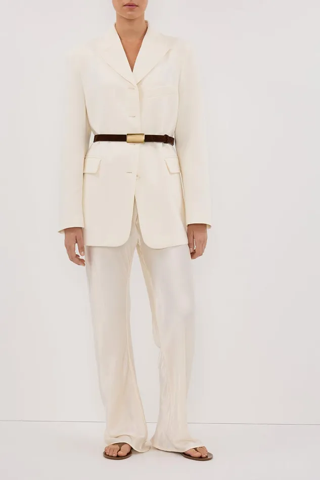Women Pants DISSH MYKA CREAM SATIN PANT