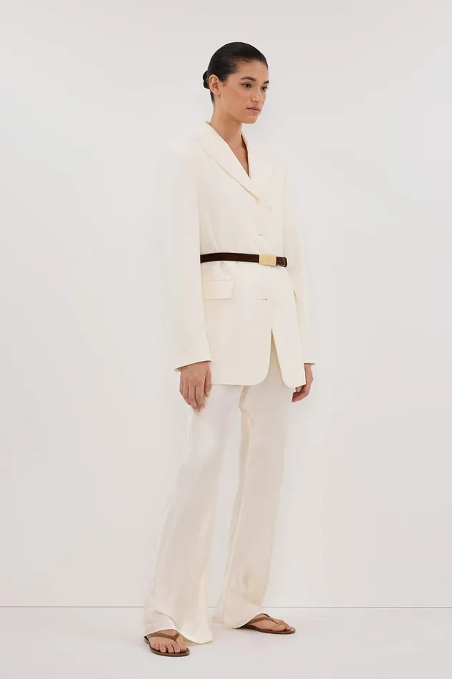 Women Pants DISSH MYKA CREAM SATIN PANT