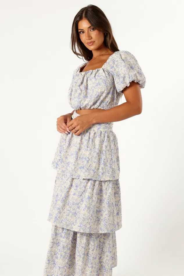 Women Petal and Pup Breanna Two Piece Set Dusty Blue Matching Sets