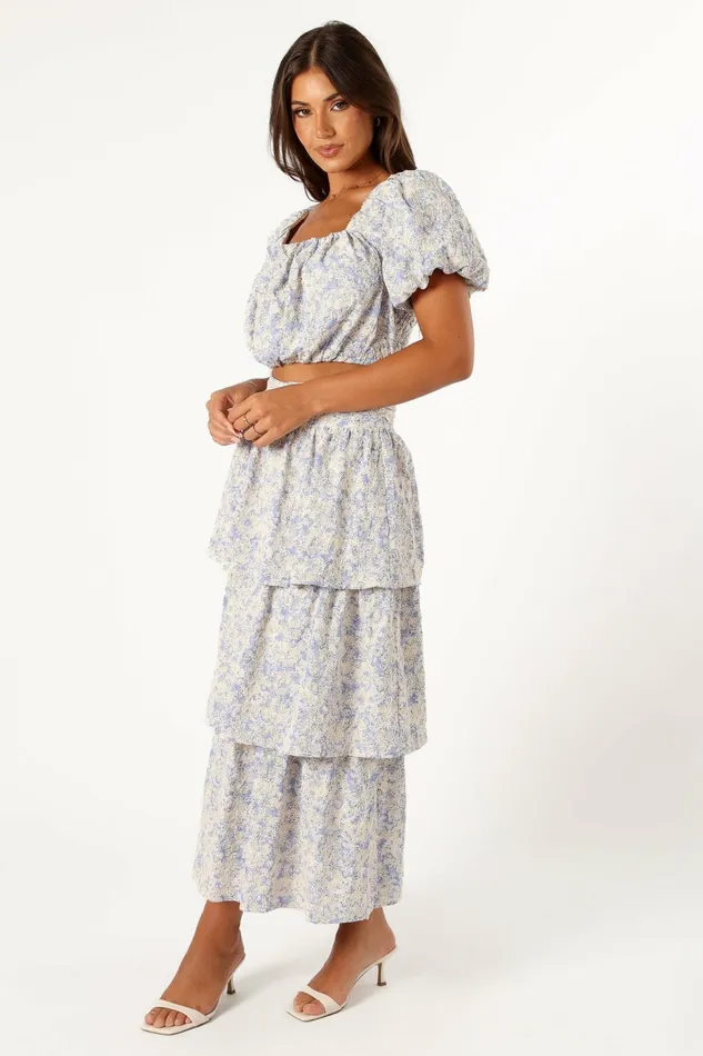 Women Petal and Pup Breanna Two Piece Set Dusty Blue Matching Sets