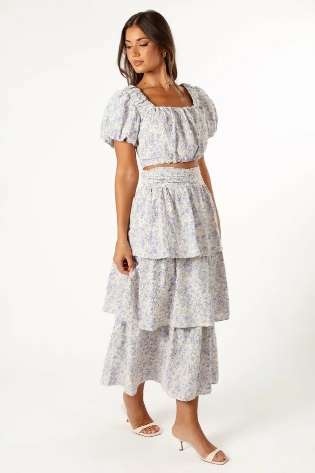 Women Petal and Pup Breanna Two Piece Set Dusty Blue Matching Sets