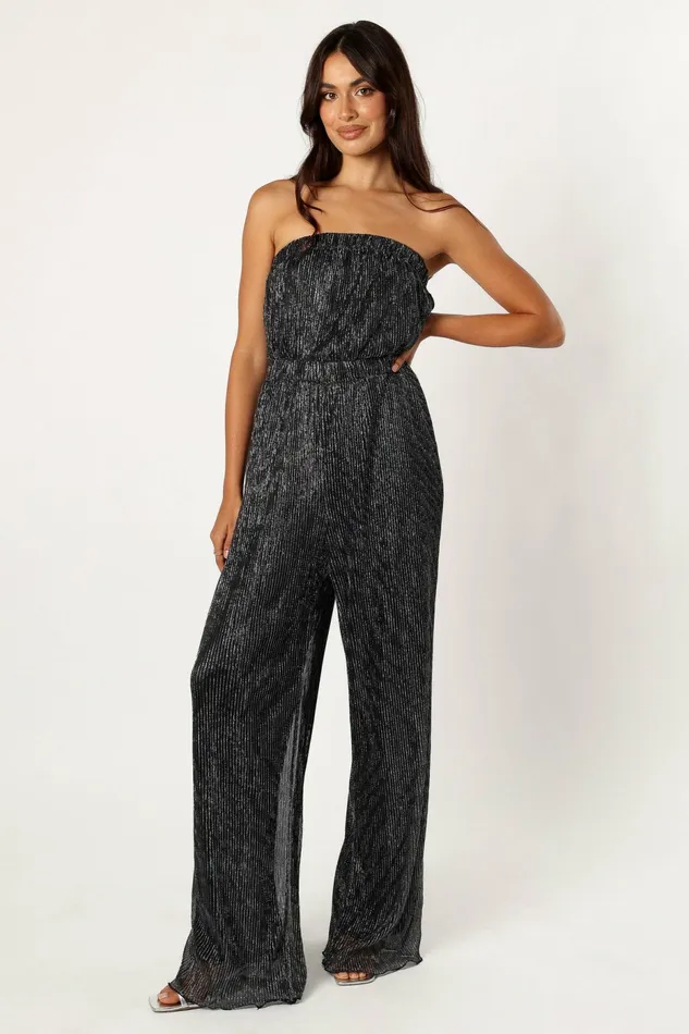 Women Petal and Pup Callie Jumpsuit Black Jumpsuits and Rompers