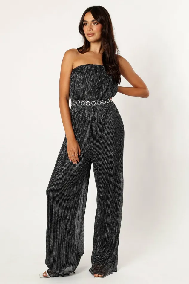 Women Petal and Pup Callie Jumpsuit Black Jumpsuits and Rompers