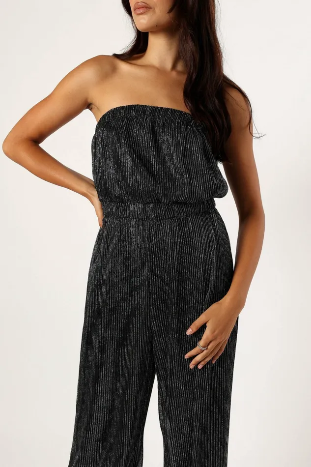 Women Petal and Pup Callie Jumpsuit Black Jumpsuits and Rompers
