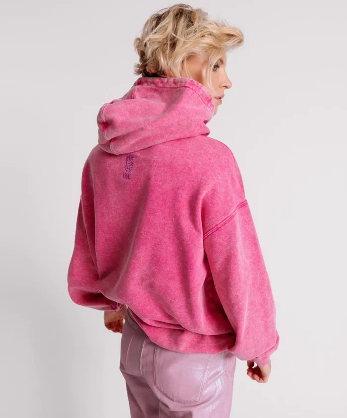 Women PINK ACID SPEED LONGLINE HOODY One Teaspoon Hoodies And Sweats Women PINK ACID SPEED LONGLINE HOODY One Teaspoon Hoodies And Sweats