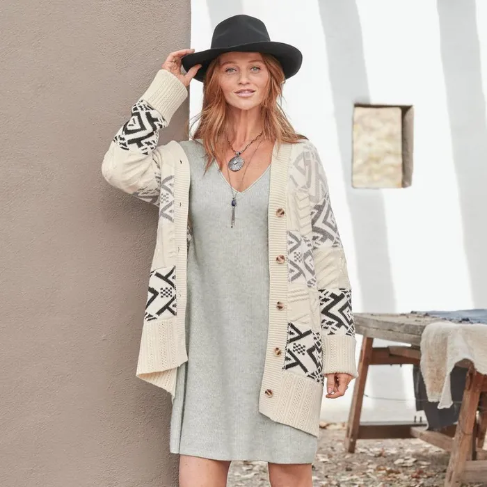 Women Pisco Cardigan Vanilla Sundance Catalog Sweaters