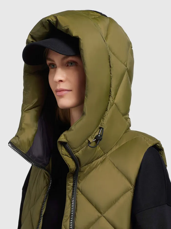 Women Quilted Vests KHUJO Weste DILA Oliv Oliv