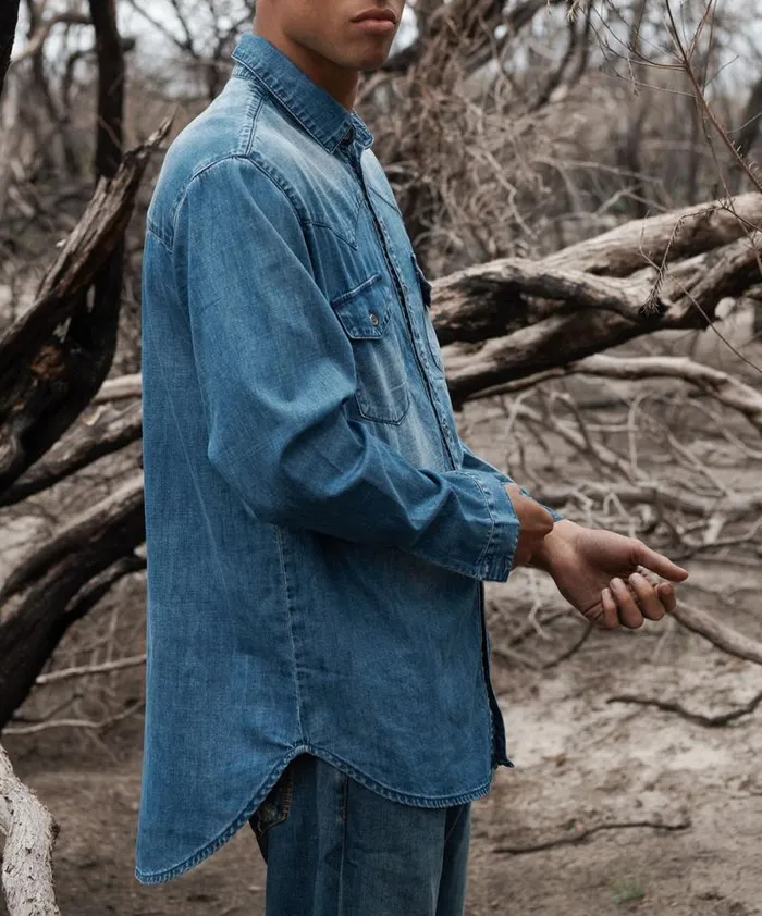 Women RANCH NEW VINTAGE DENIM SHIRT One Teaspoon Denim Shirts Women RANCH NEW VINTAGE DENIM SHIRT One Teaspoon Denim Shirts
