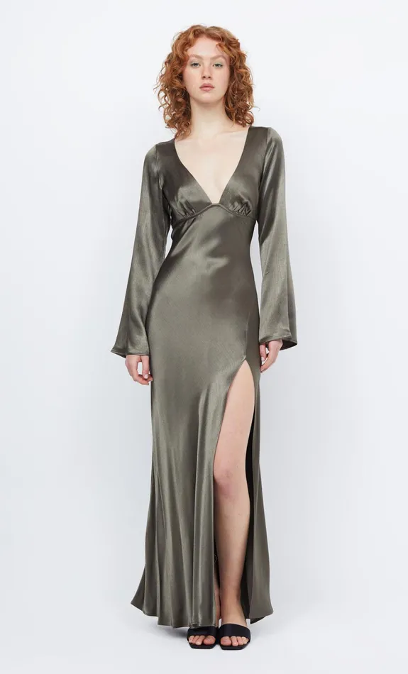 Women REN LONG SLEEVE MAXI DRESS 8211 DARK WILLOW Bec Bridge Maxi Dresses