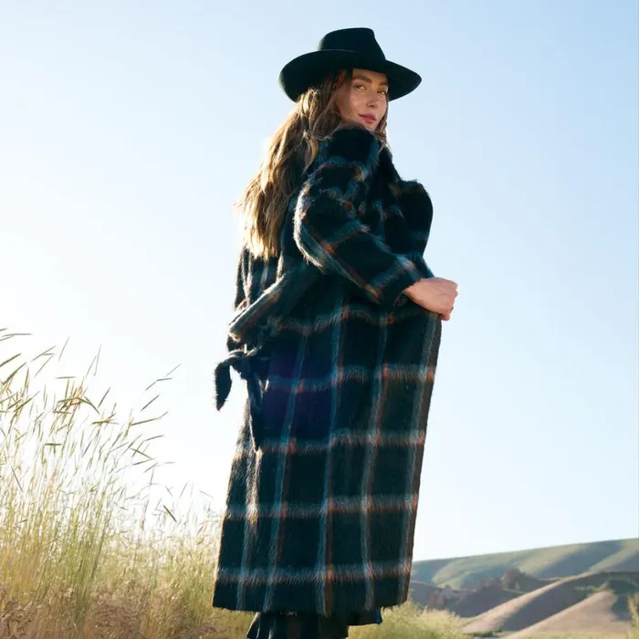 Women Rosemarie Plaid Coat Petite Plaid Sundance Catalog Petite Styles