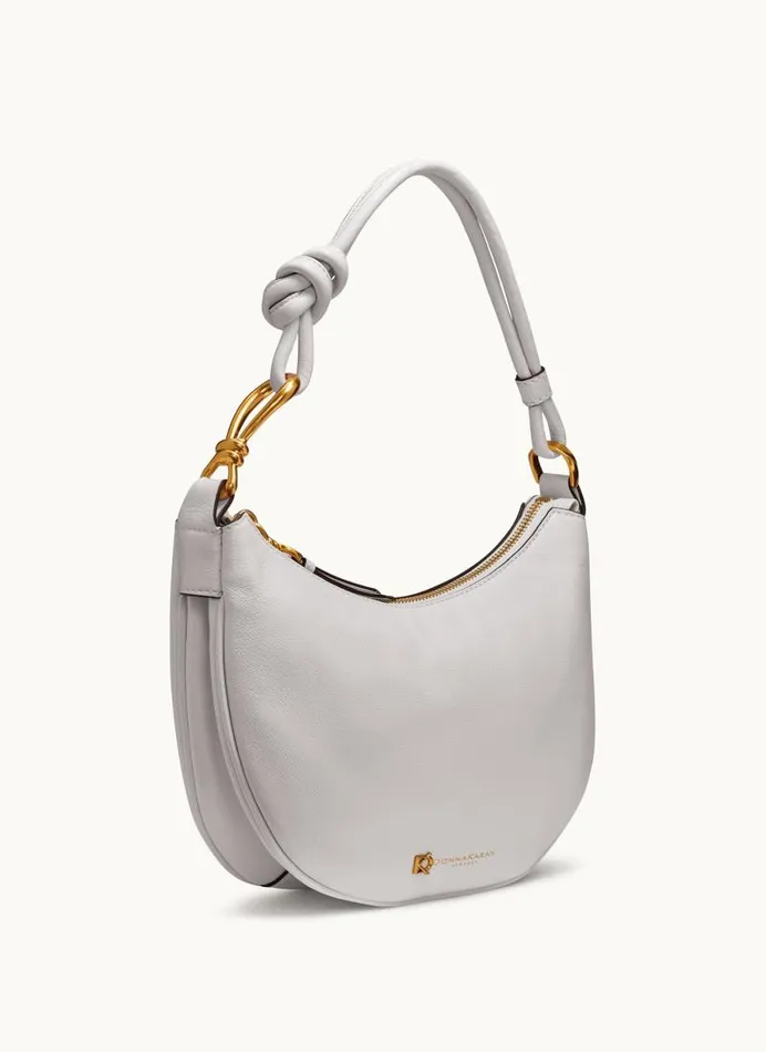 Women ROSLYN SMALL HOBO Briliant White Donna Karan New York Shoulder And Hobo Bags Women ROSLYN SMALL HOBO Briliant White Donna Karan New York Shoulder And Hobo Bags
