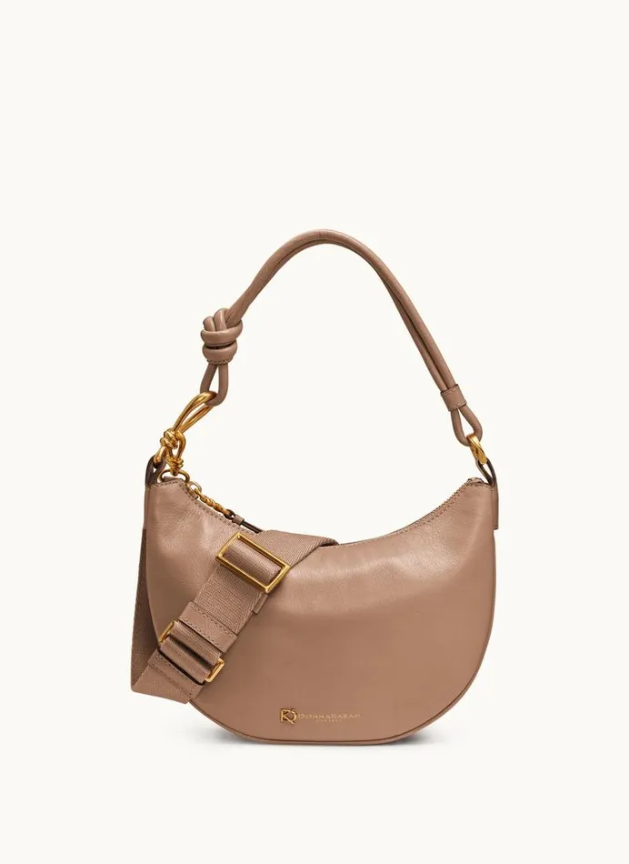 Women ROSLYN SMALL HOBO Fawn Donna Karan New York Shoulder And Hobo Bags