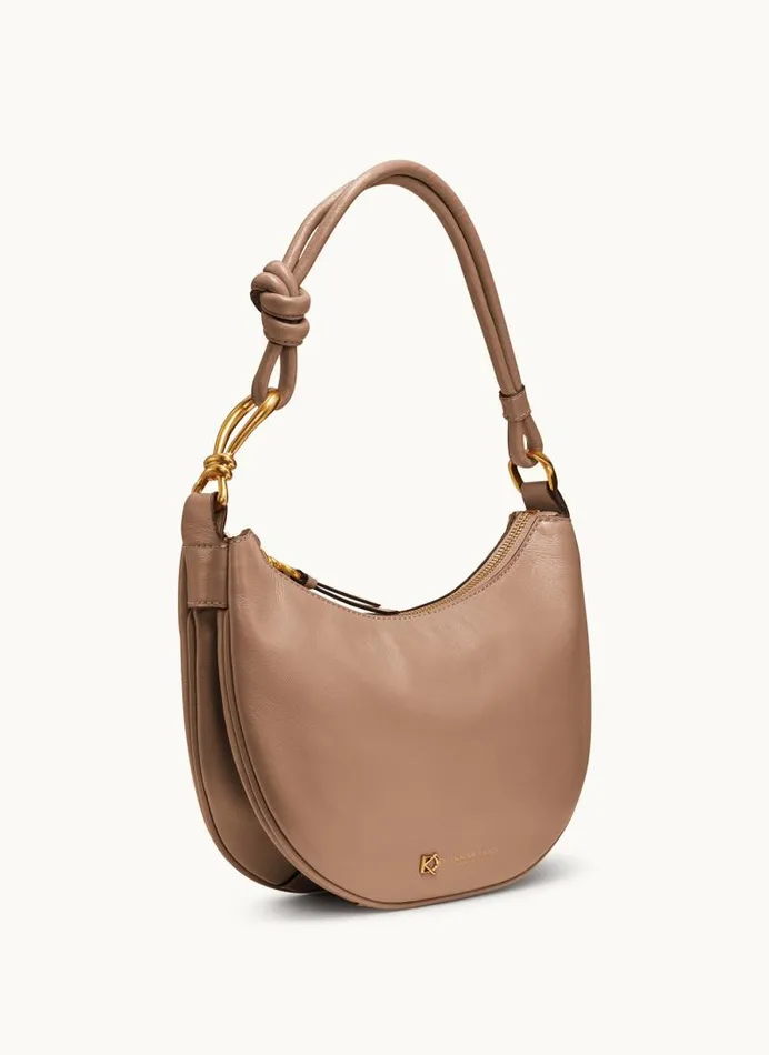 Women ROSLYN SMALL HOBO Fawn Donna Karan New York Shoulder And Hobo Bags Women ROSLYN SMALL HOBO Fawn Donna Karan New York Shoulder And Hobo Bags