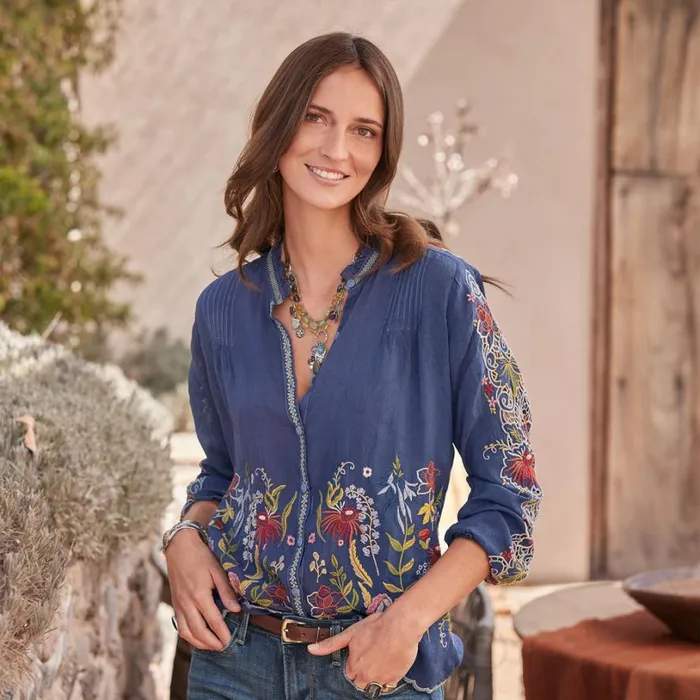 Women Ruelle Top Oceana Sundance Catalog Tops