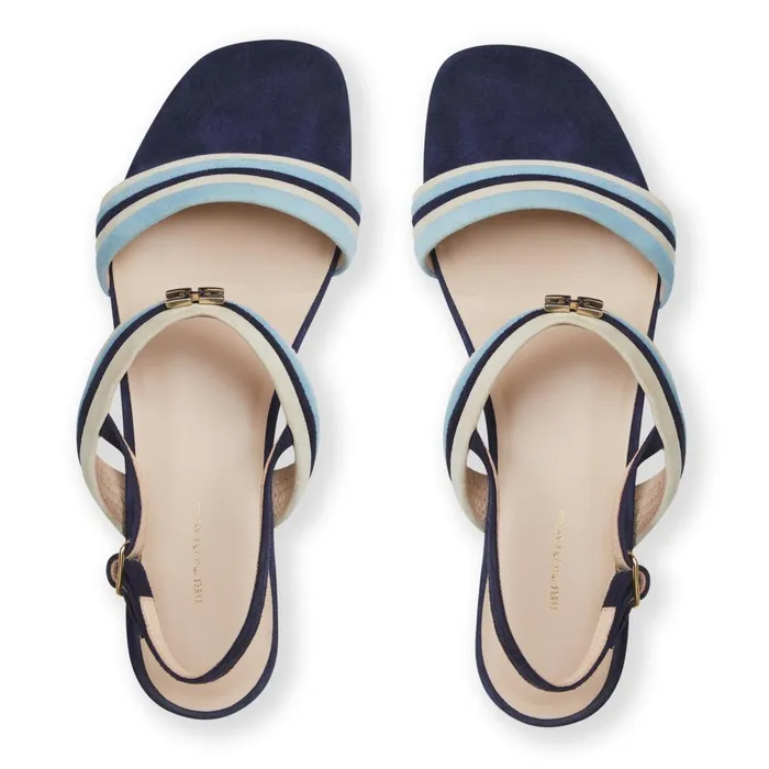 Women Sandals and Slides Bruno Magli PORTIA Sandal NAVYBLUESAND SUEDE