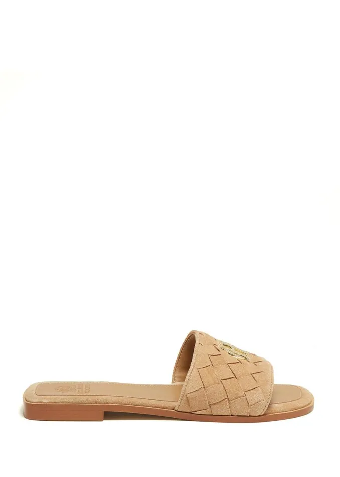 Women Sandals and Slides Holland Cooper Chelsea Slides Taupe