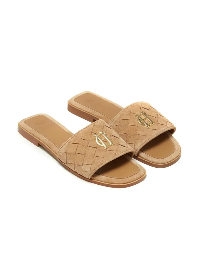 Women Sandals and Slides Holland Cooper Chelsea Slides Taupe Women Sandals and Slides Holland Cooper Chelsea Slides Taupe