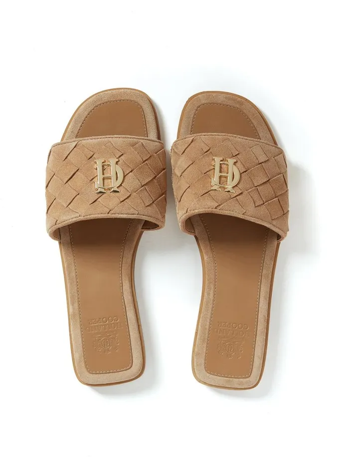 Women Sandals and Slides Holland Cooper Chelsea Slides Taupe Women Sandals and Slides Holland Cooper Chelsea Slides Taupe