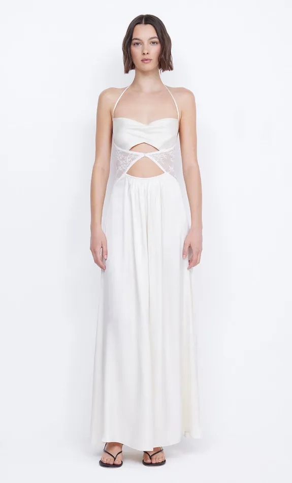 Women SANTAL HALTER MAXI DRESS 8211 IVORY Bec Bridge Maxi Dresses
