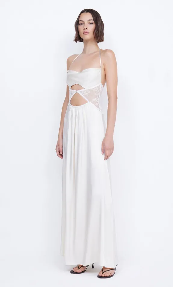 Women SANTAL HALTER MAXI DRESS 8211 IVORY Bec Bridge Maxi Dresses