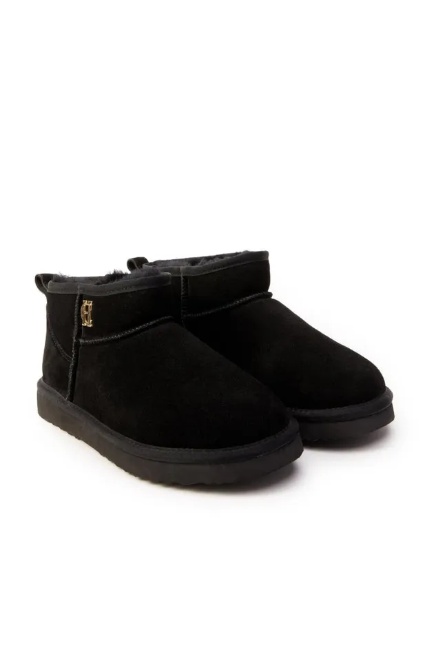 Women Shearling Holland Cooper Ultra Mini Shearling Boot Black Women Shearling Holland Cooper Ultra Mini Shearling Boot Black