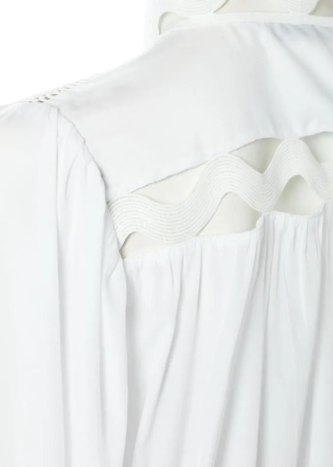 Women Shirts and Blouses Holland Cooper Featherton Lace Shirt White Women Shirts and Blouses Holland Cooper Featherton Lace Shirt White