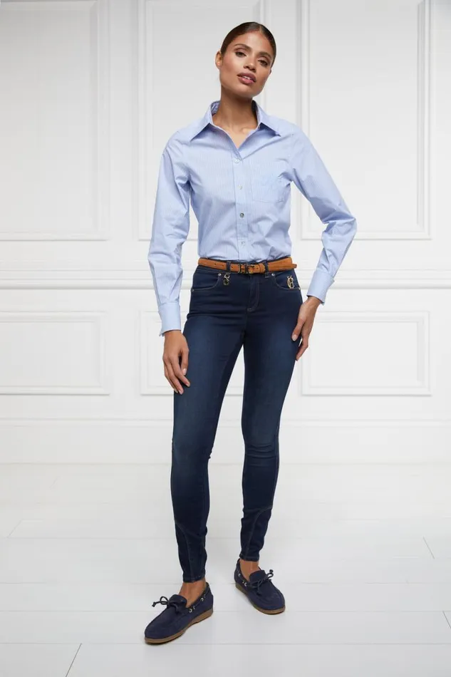 Women Shirts and Blouses Holland Cooper Melina Shirt Blue Sky Women Shirts and Blouses Holland Cooper Melina Shirt Blue Sky
