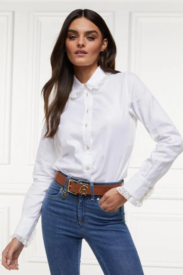 Women Shirts and Blouses Holland Cooper Rose Shirt White Women Shirts and Blouses Holland Cooper Rose Shirt White