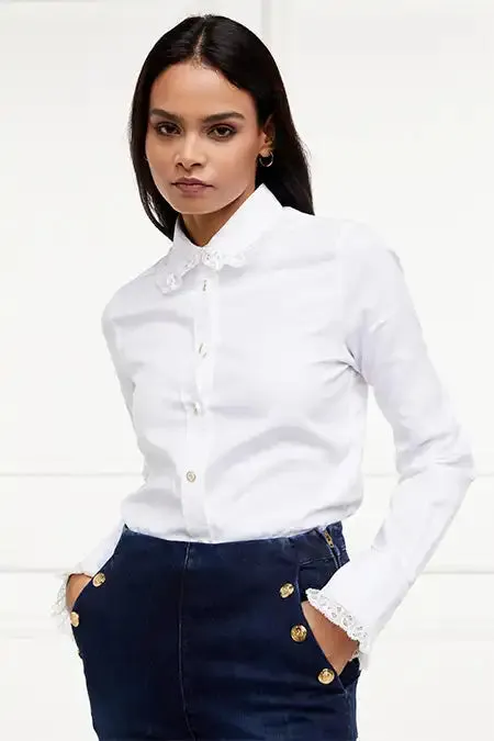 Women Shirts and Blouses Holland Cooper Rose Shirt White Women Shirts and Blouses Holland Cooper Rose Shirt White