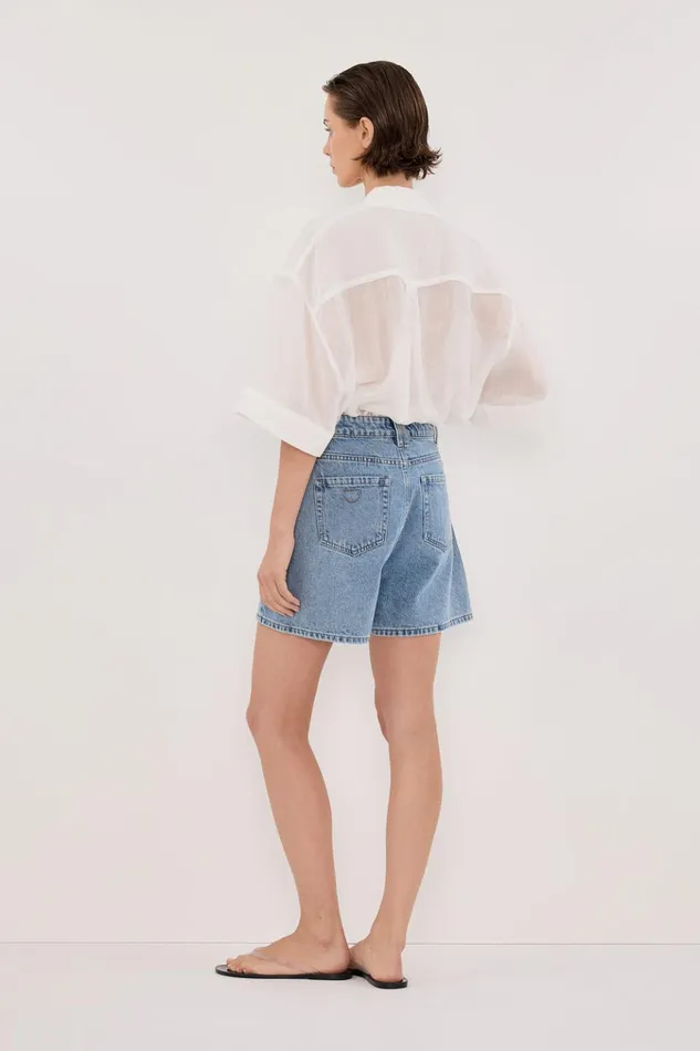 Women Shorts DISSH FINN MEDIUM BLUE DENIM SHORT