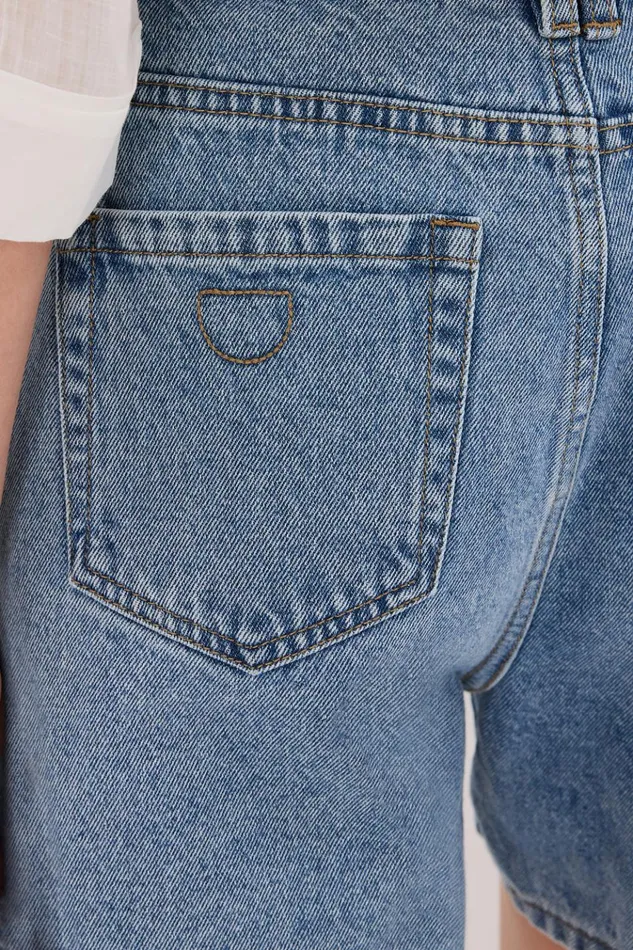 Women Shorts DISSH FINN MEDIUM BLUE DENIM SHORT