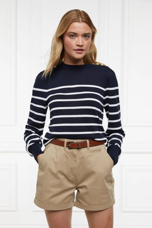 Women Shorts Holland Cooper Arnesby Chino Short Stone