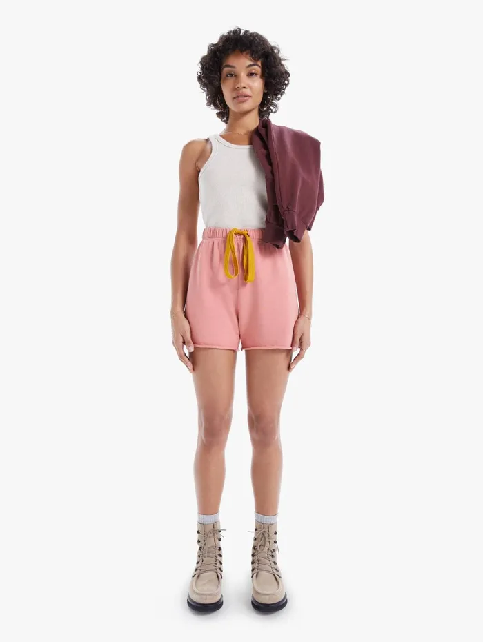 Women Shorts Mother Denim The Bender Short Fray Rustcopper