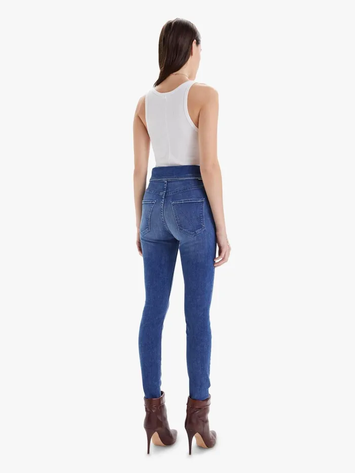 Women Skinny Mother Denim The Triple Stack Looker Medium Blue