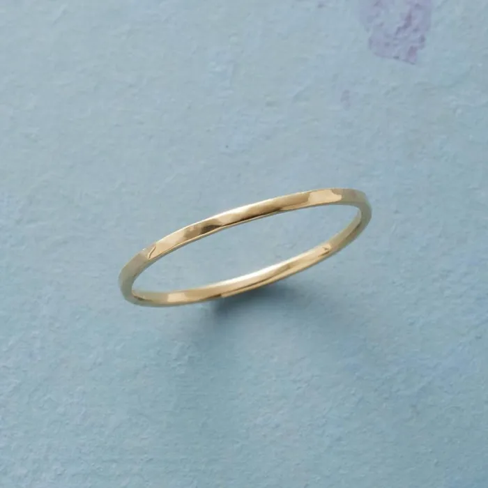 Women Slender Gold Band Sundance Catalog Rings